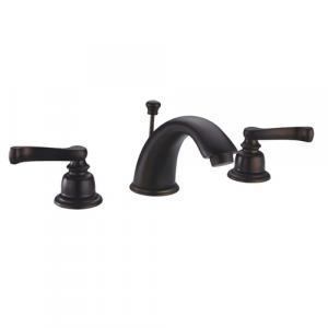 Widespread Faucet Euro Handle Oil Rubbed Bronze